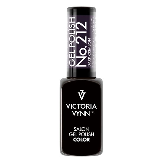 GEL POLISH 212 Dark Crimson - VICTORIA VYNN