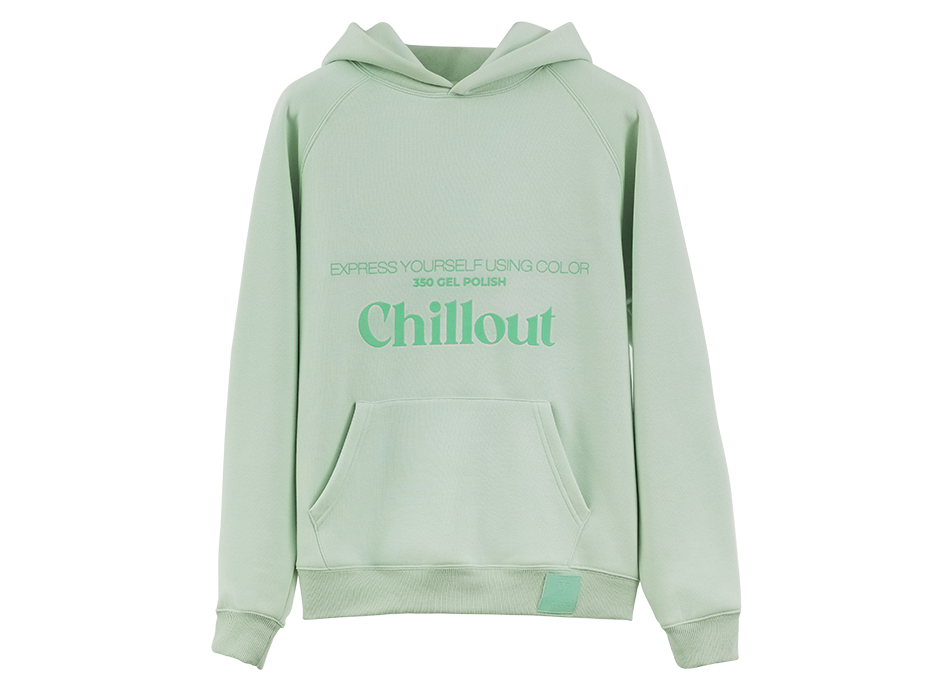 HOODIE, green, XL oversize - VICTORIA VYNN