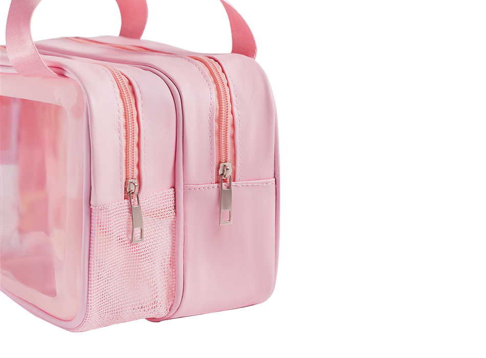 COSMETIC BAGS, TWO-PACK, różowa - VICTORIA VYNN